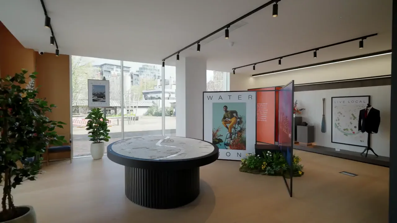 The Hurlingham Waterfront marketing-centre exhibition, followed by its architectural model